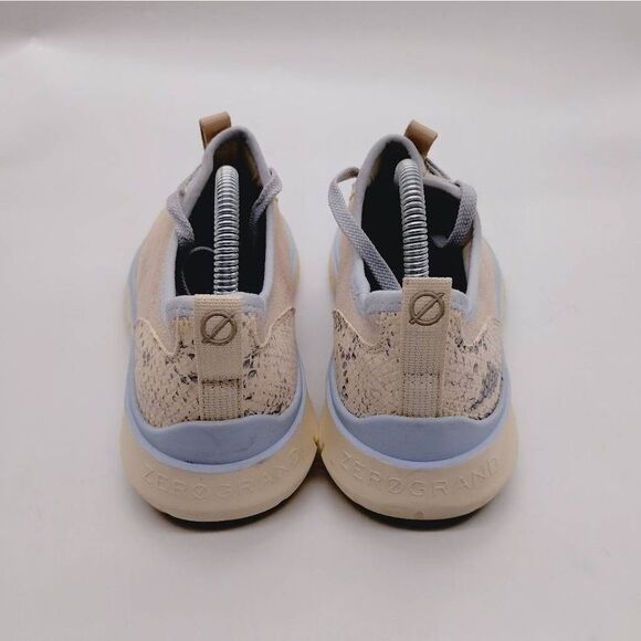 Cole Haan Zerogrand Ivory Suede Python Print Casual Sneakers Womens Size 9.5‎ - Picture 4 of 8